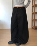 Toki Cross Studded Adjust Wide Pants