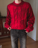 Tienz Vintage Washing Cable Knit