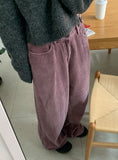 Itchen Bijo Corduroy Color Wide Pants