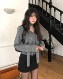 Tote Belted Brushed Skirt