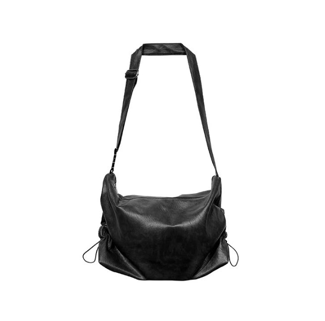 【2plan】Leather shirring buckle cross bag 2PLAN