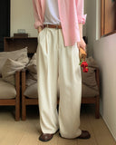 Corna Two Pintuck Wide Slacks