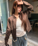 [MADE] Bader Eyelet Cut Collar Washed Cotton Jacket