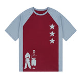 3 STAR Raglan Short Sleeve Tee