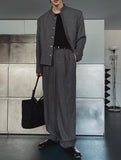 Gakuran pintuck wide pants