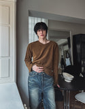Bring Deki Rib V-neck Knit