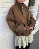 Buen Out Pocket Boxy Bomber Jacket