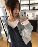 Dane Check Two-Way Hoodie Zip-Up