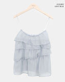 Juten Frill Bustier Sleeveless Blouse