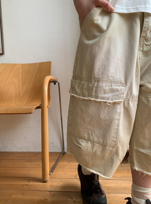 【SATIIIZ】Regard Bermuda Cargo Pants SATIIIZ】Cardin Vintage Cargo Bermuda Pants (SATiiiZ/パンツ