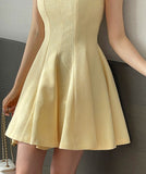 Kelly Tweed Sleeveless Mini Flare One Piece