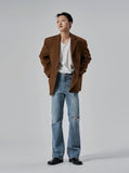 Elle three-button blazer