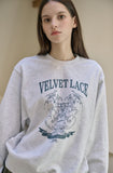 Velvet Lace Sweatshirt