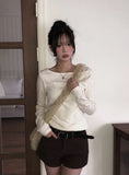Amp Boatneck Peach Long Sleeve T-Shirt