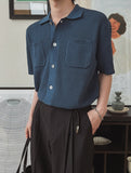 Rowing Openwork Overfit Collar Cardigan
