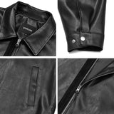 Fox Leather Overfit Single Stand Jacket Woman