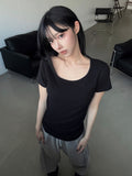 Button Accent Slim Tee