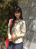 Kanahi Check Frill Long Sleeve Shirt