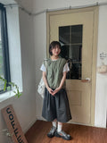 [unisex] Tamod Summer Banding Pintuck Bermuda Pants