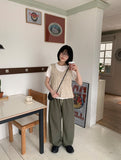 [unisex] Light Banding Pin Tuck Linen Wide Pants - Linen 60