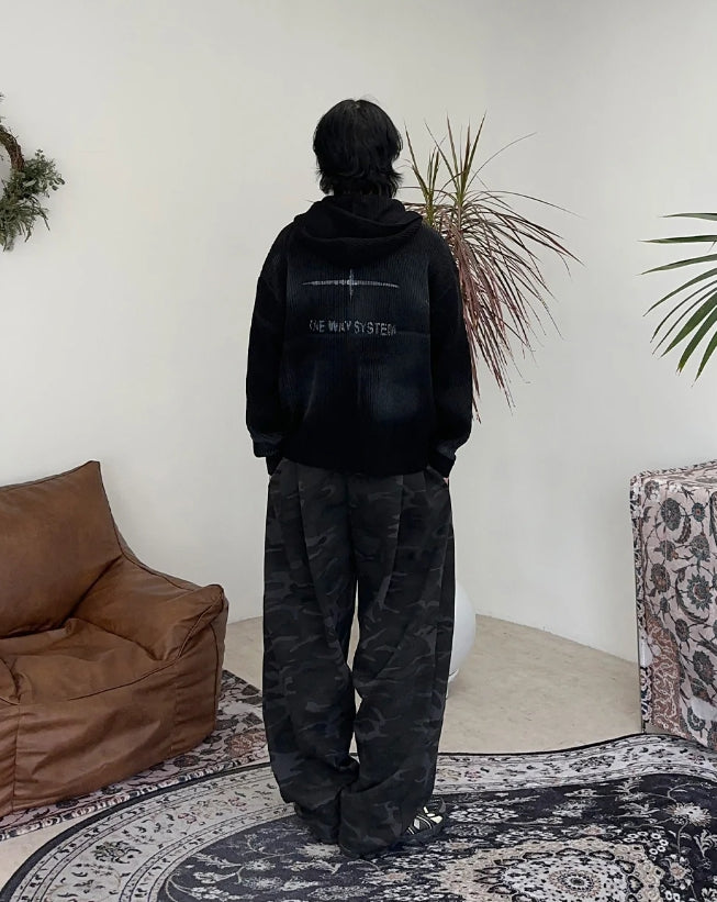 【SATIIIZ】Repen Camo Pintuck Sweatpants SATIIIZ (サティーズ) - レペンカモピンタックスウェットパンツ