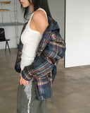 [MADE] Dorman Checkered Windbreaker Nylon Hooded Zip-Up