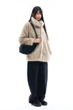 Half fox fur jacket