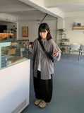 [unisex] Picoto Pintuck Wide Denim Pants