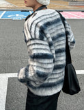 Mohair stripe knit