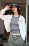 COMFY KNIT HOOD ZIP-UP