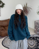 Rendi Wool Hair Button Knit