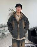 Decan Over Washing Denim Hooded Jacket