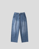 Lovey Linen Wide Denim Pants