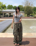 Multiple Pocket Low Cargo Pants