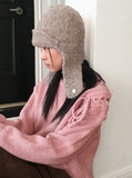 Shabu Eyelet Slit Ribbon Strap Long Sleeve Knit