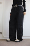 Hark eyelet denim pants