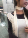 [Muffler Set] Eri Puff Off-Shoulder Muffler Flare One Piece