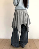 UN UV-Neck Striped Long-Sleeve T-Shirt