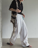 Monette linen wide pants