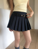 Noki Striped Pleated Mini Skirt
