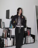 [Scarf Set] Pring Flower Printed Round Long Sleeve T-shirt