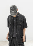 EMBLEM WASHED DYING VINTAGE BALL CAP