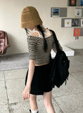 [1+1] Wako Summer Straw Bucket Hat