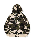 [2-WAY] Camo Heavy Overfit Hood Zip-Up