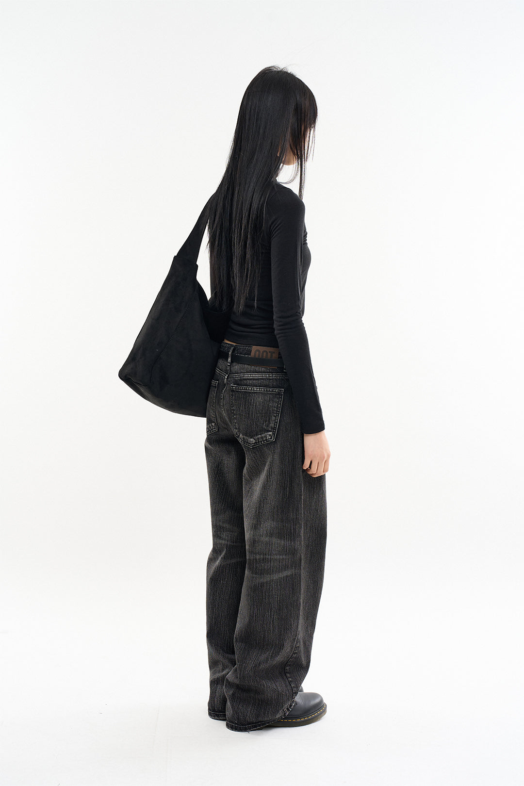 【Raucohouse】Falling low rise wide denim pants Falling low rise wide denim pants - Raucohouse | 60% - Asian