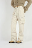 Zipper three-dimensional cargo pants