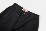 Deep solid cargo cotton pants