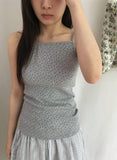 Hatil Floral Ribbed Sleeveless
