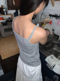 Nahisi Dot Shirring Sleeveless
