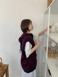[unisex] Henken Stripe Hood Knit Vest